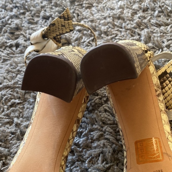 Alexandre Birman Clarita Bow Python Block Heel Sandals Size 40 - Picture 11 of 14